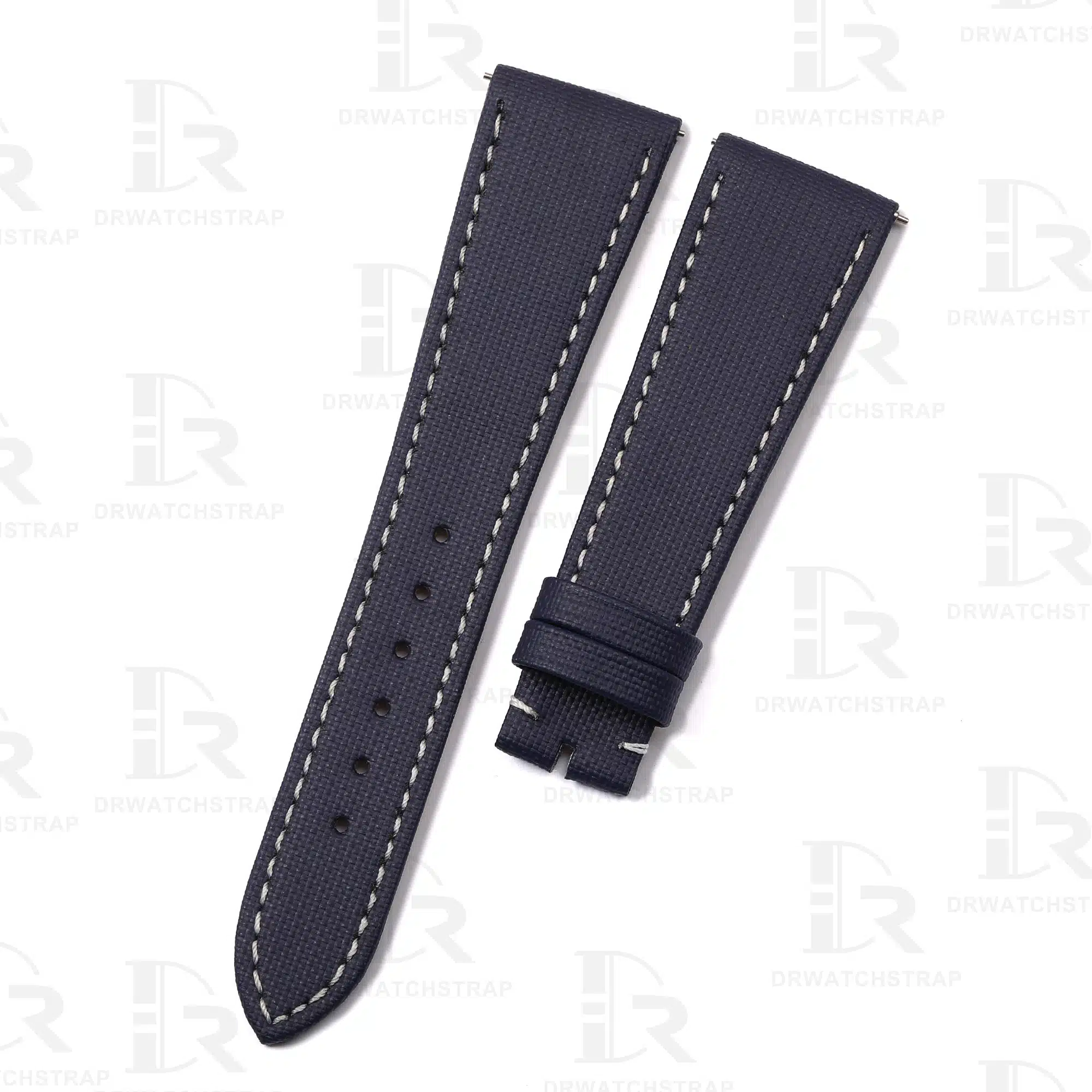 Custom Textile Blue Strap for Patek Philippe | Drwatchstrap