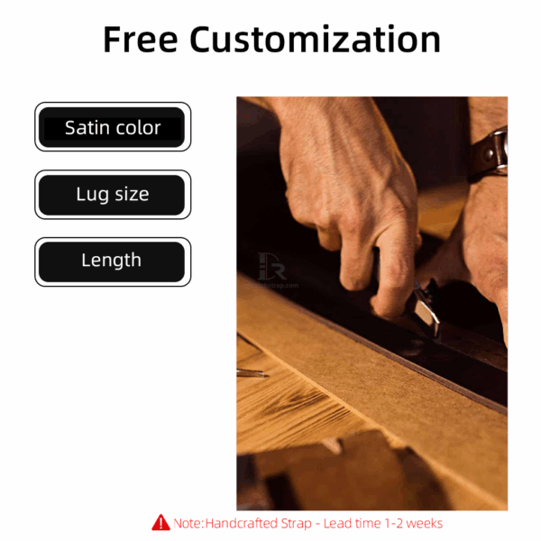 Custom satin watch straps Free Customization