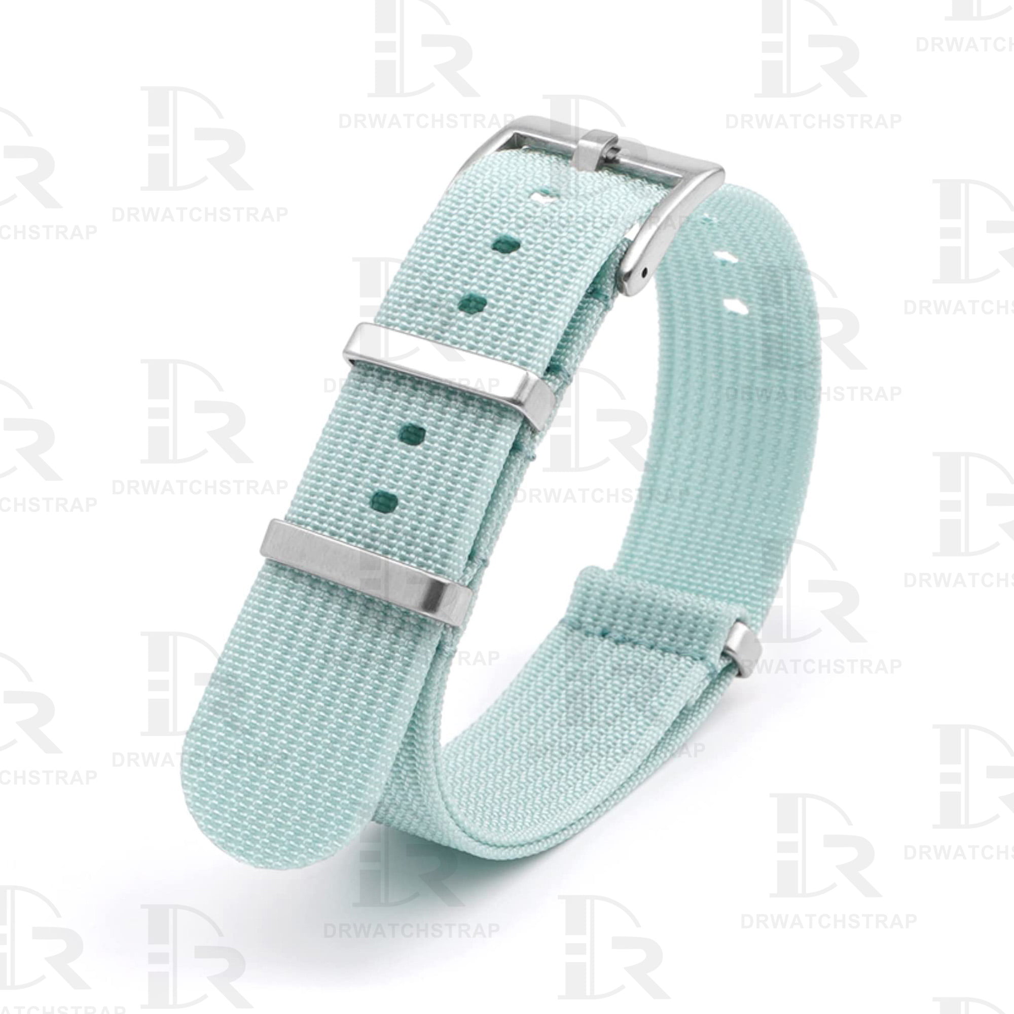 Buy Omega and swatch Moonswatch Nato strap 20mm Lake Blue watch band