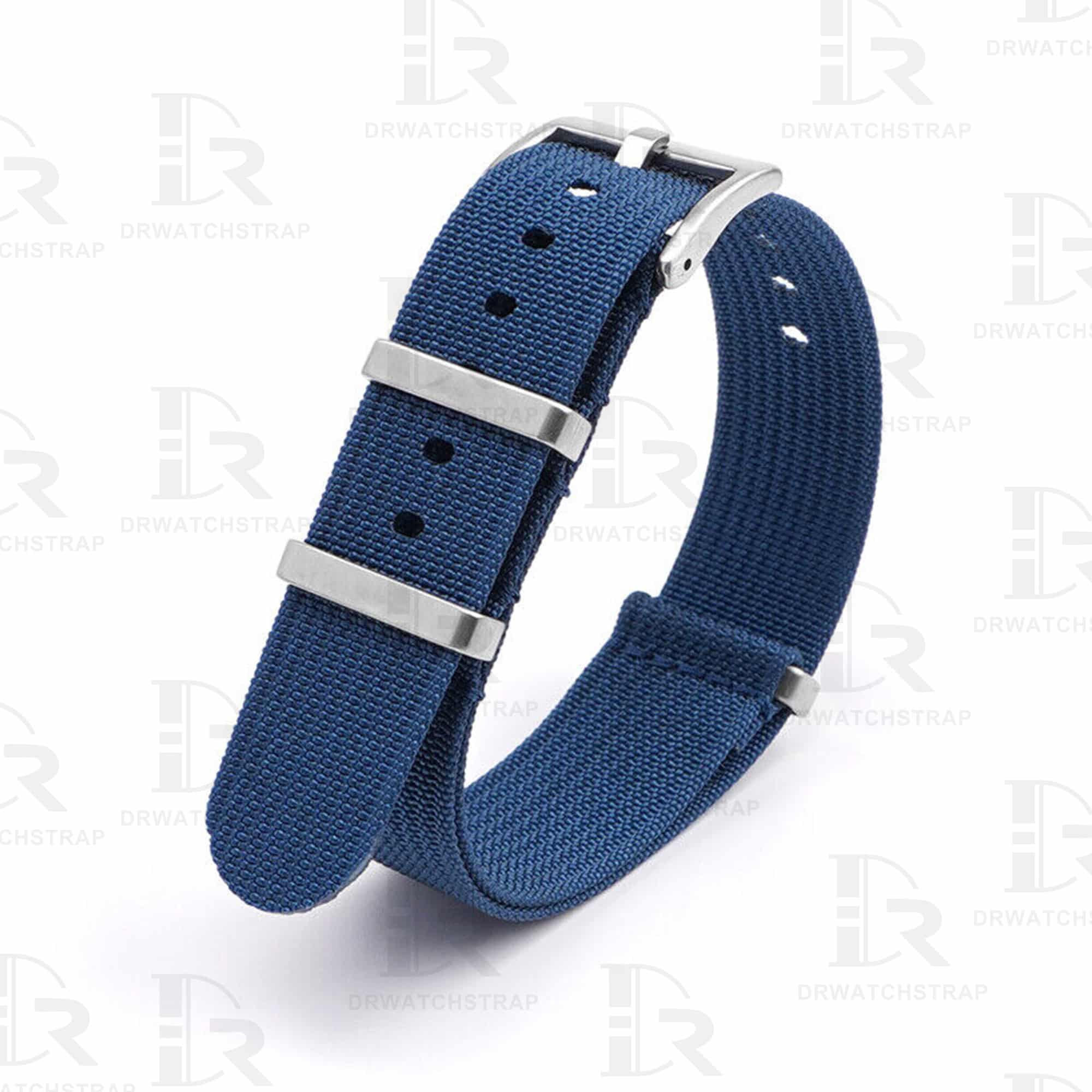 Buy Omega and swatch Moonswatch Nato strap 20mm Royal Blue watch band