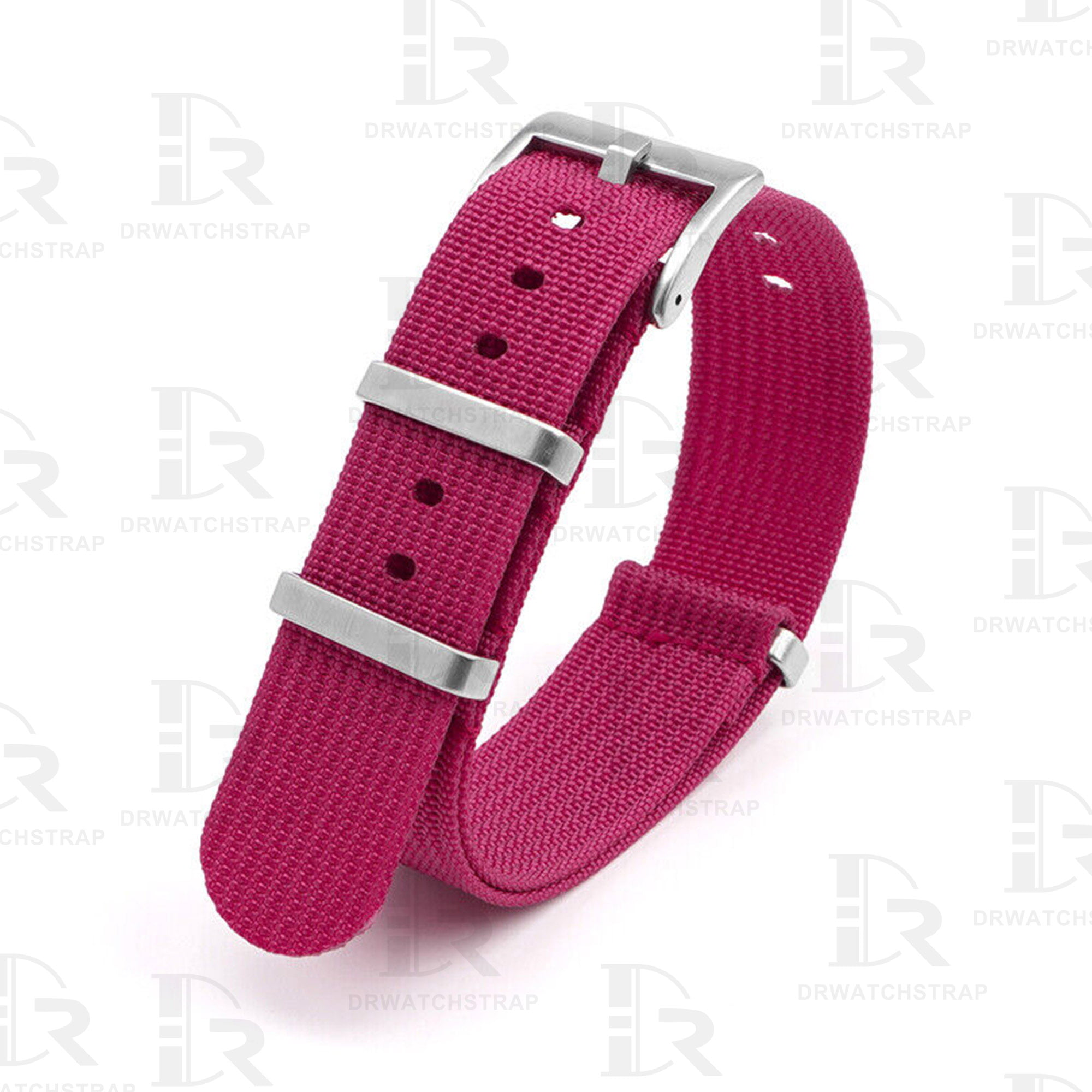 Buy Omega and swatch Moonswatch Nato strap 20mm Wine Red watch band (1)