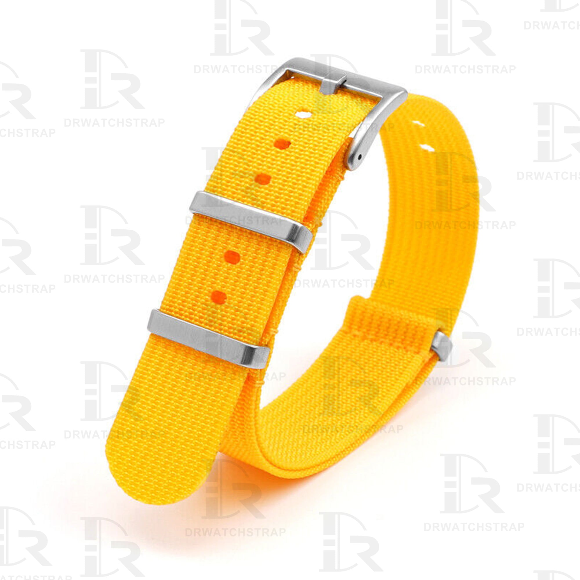 Buy Omega and swatch Moonswatch Nato strap 20mm Yellow watch band (1)