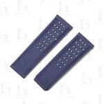 Buy Curved End custom Dark Blue Epsom leather watch straps for Audemars Piguet Millenary Handmade ap leather strap for sale