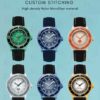 For Blancpain x Swatch High-density Sailcloth replacement leather strap 20mm
