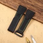 Custom high-density Patek Philippe Calatrava Pilot Travel Time 5524r 001 Brown Canvas watch straps replacement handcrafted nylon watch bands for sale (1)