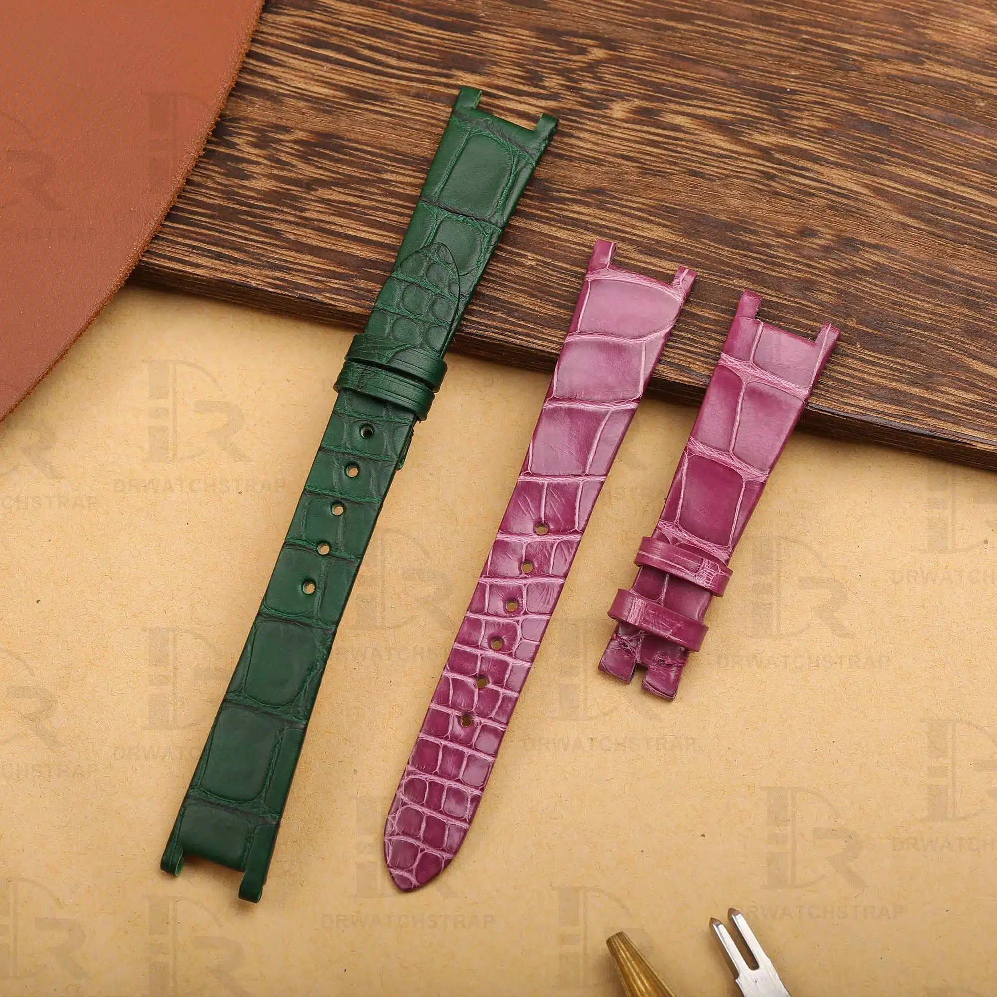 Custom Alligator Watch Band for Harry Winston | Drwatchstrap Custom Alligator Watch Band for Harry Winston | Drwatchstrap