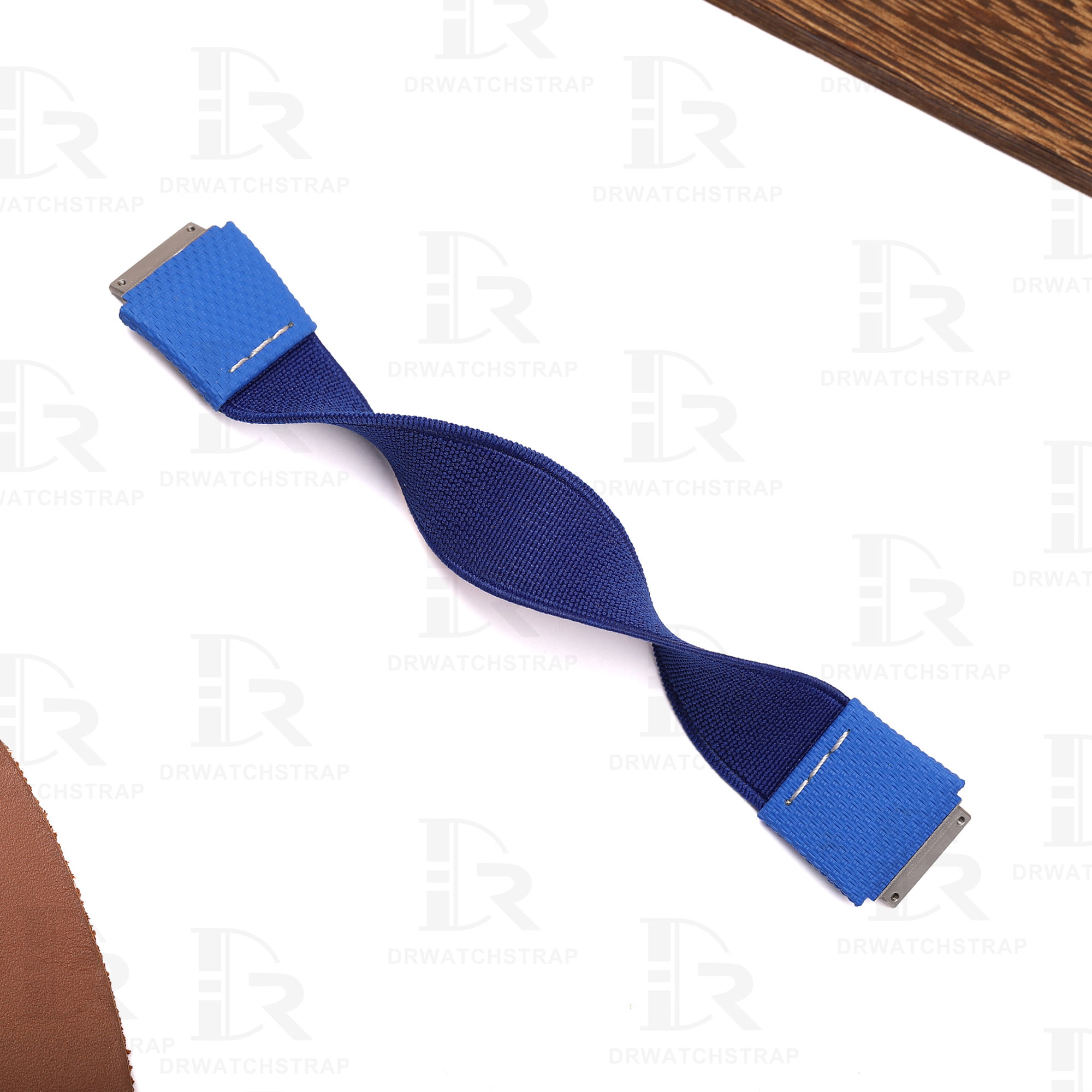 Buy Custom Richard Mille watch strap Blue Rubber Elastic watchband RM 035 030 055 011 067 (2)