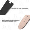Buy Custom bvlgari b zero1 watch strap Black calfskin leather watch band (3)