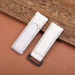 Buy custom Corum Admirals Cup White leather watch band 20mm 22mm 24mm straps