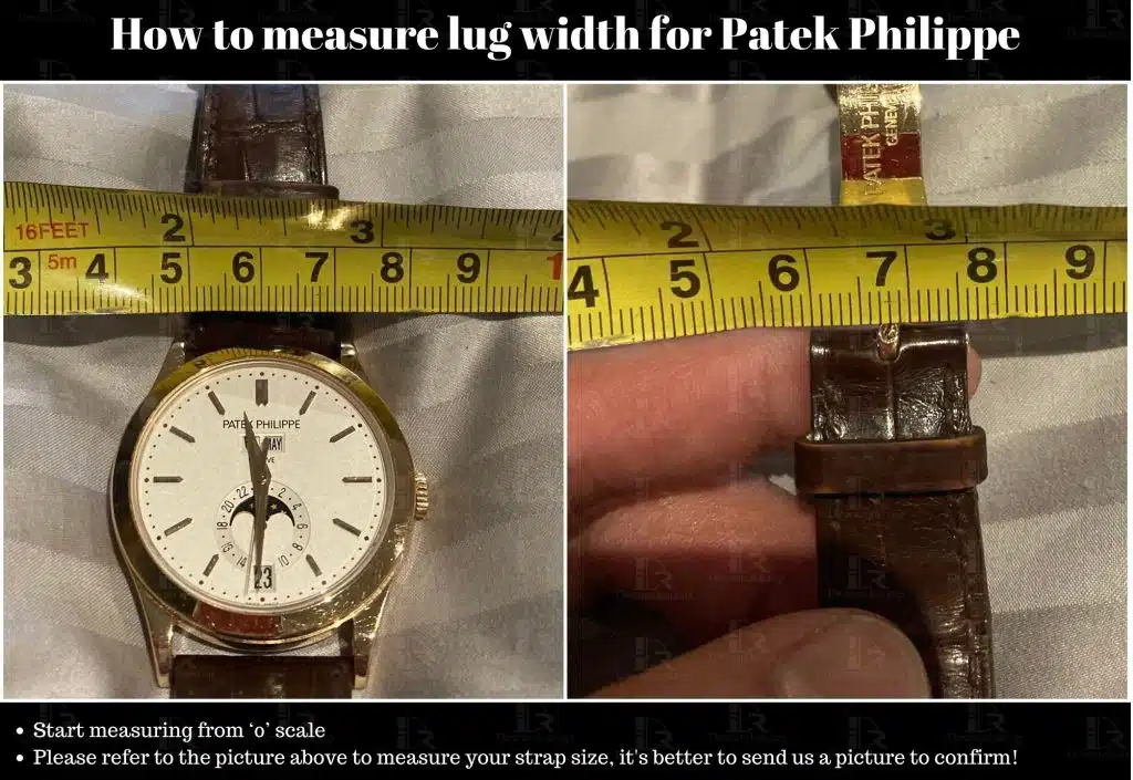 How to measure lug size for Patek Philippe watch