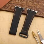 Custom handmade RM067 Replacement Richard Mille 067 yellow rubber material velcro elastic strap watchband (2)