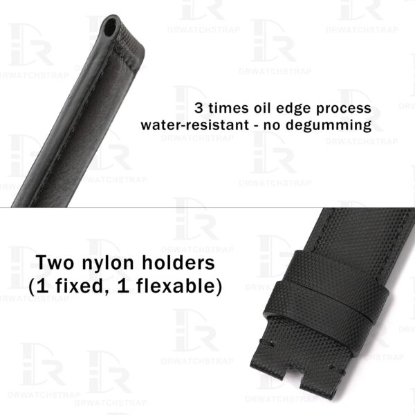 Buy Canvas Panerai Luminor Black Canvas Nylon Strap 22mm 24mm 26mm Handmade watchbands (2)