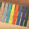 Buy Custom Blancpain x Swatch leather strap 22mm Orange Calfskin leather watch band calf (4)