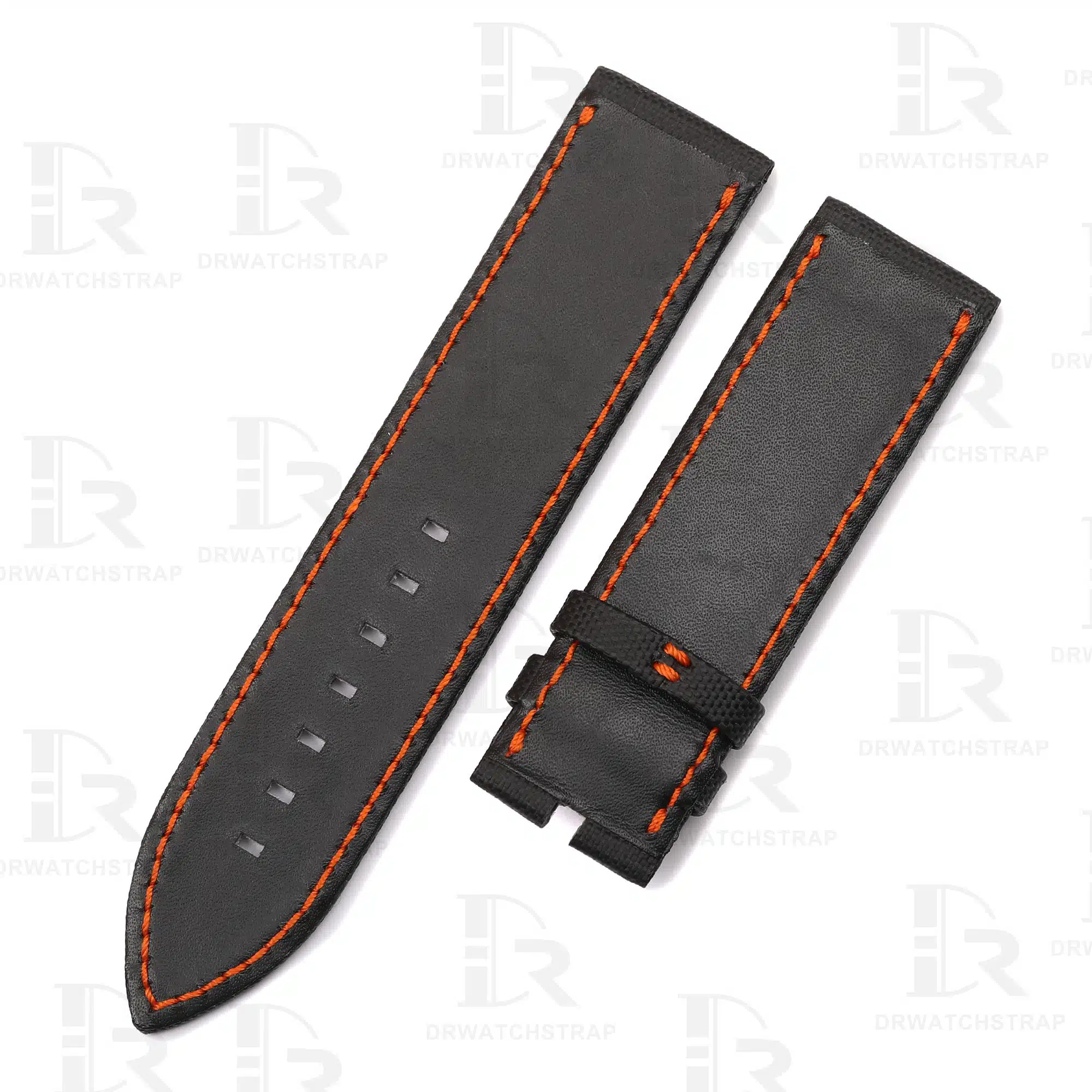 Buy Custom Blancpain x Swatch strap 22mm Black Canvas Sailcloth watch band Bioceramic Scuba (2)