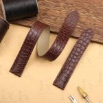 Custom cartier tank Quick Release Brown leather watch band 16mm 17.5mm 18mm 20mm 23mm handmade for sale (1)