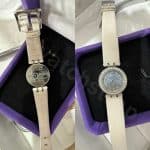 Bvlgari B Zero 1 ladies watch replacement strap watchband Red white pink
