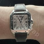 Cartier Santos Pink alligator