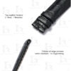 Buy Custom Corum twenty dollar gold coin watch strap 20mm Black Alligator leather watch band (3)