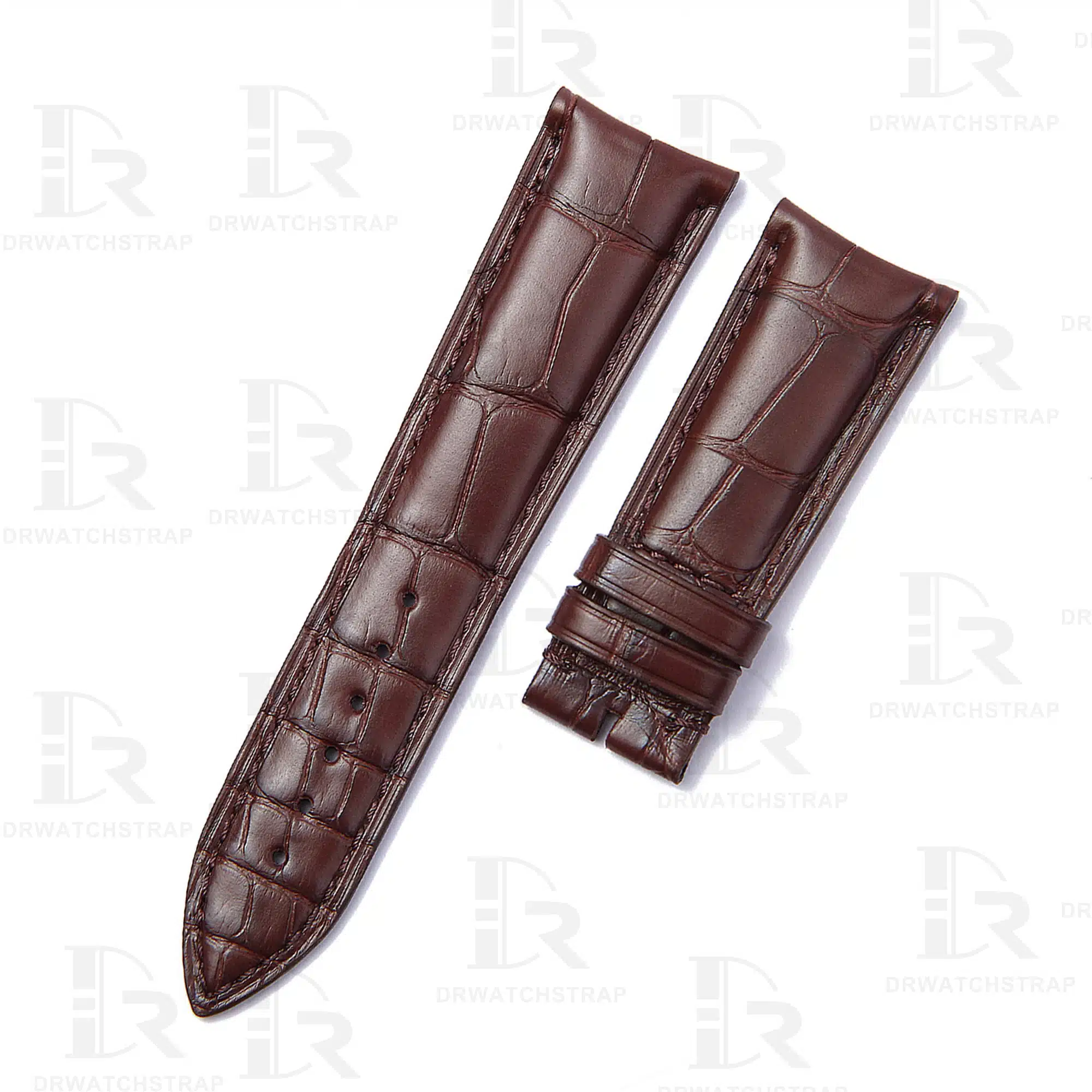 Buy Custom Corum twenty dollar gold coin watch strap 20mm Brown Alligator leather straps