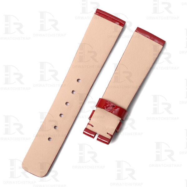 Buy custom Tag Heuer formula 1 watch band Red Patent leather strap replacement 17mm (2)