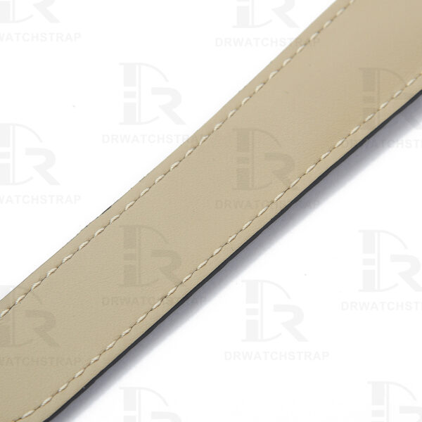 Custom Cartier leather watch band fixed length for vintage old Cartier Tank Baignoire watch strap (8)