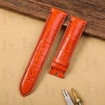 handcrafted Replacement lady Audemars Piguet Royal Oak Orange Alligator leather watch band