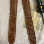 Red lizard leather straps for Rolex