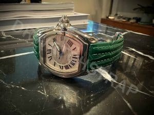 Handmade alligator leather watch band replacement for Cartier Roadster 20mm 19mm