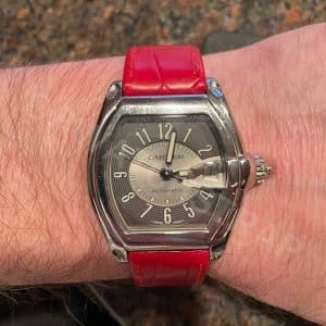 Replacement Cartier Roadster alligator leather strap quickswitch