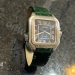 Custom Epsom Leather watch strap for Cartier Santos Large and Medium