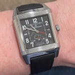 Handmade Black Canvas Nylon Fabric watch strap fit for Jaeger Lecoultre Reverso Mens (3)