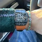 White velcro strap for Richard Mille watch band