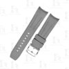 Replacement Silicone Rolex Grey rubber Curved End Link watch band toughness double 18mm 20mm 21mm 22mm 24mm waterproof for men women watch strap