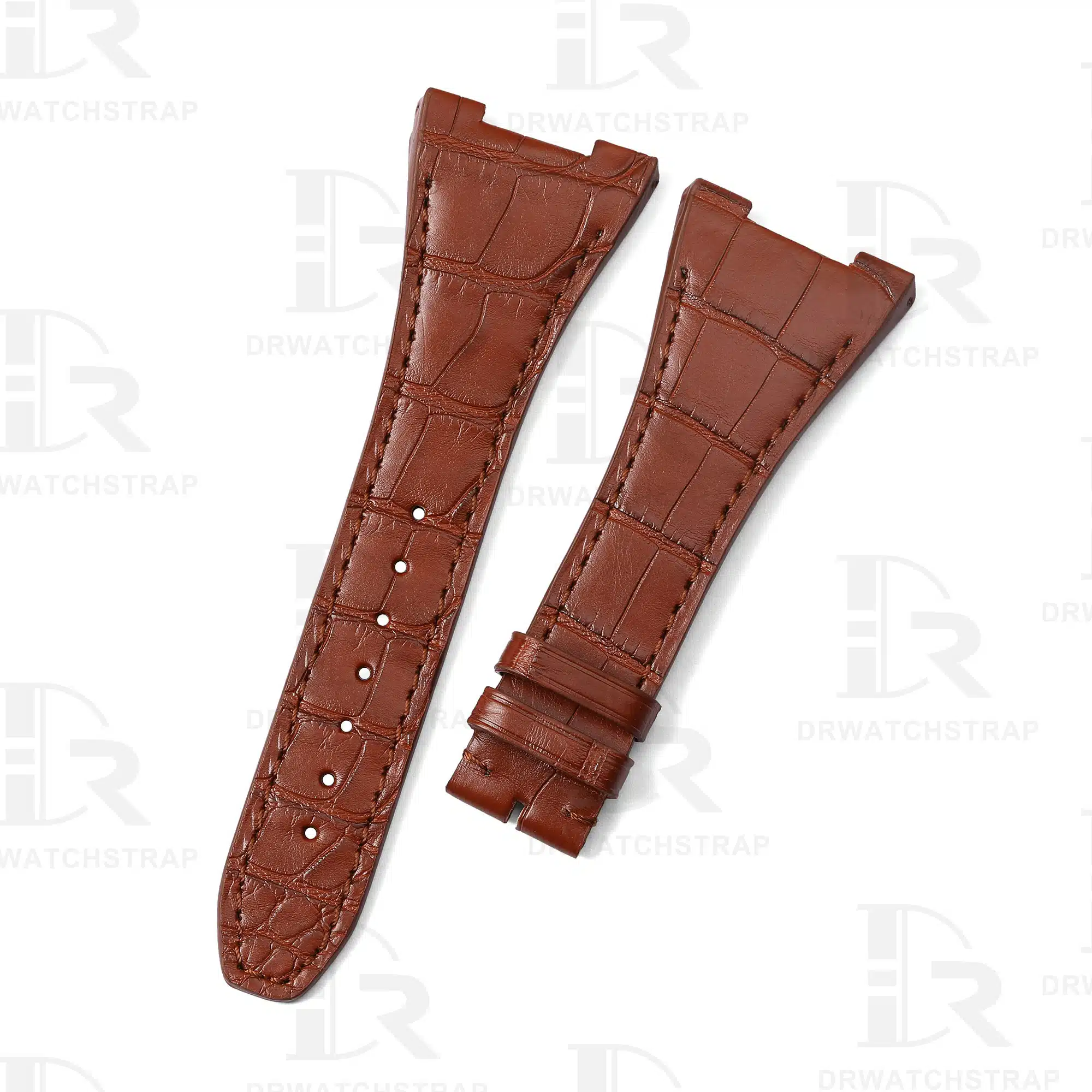 Buy Custom IWC Da Vinci vintage iw546101 Brown Leather straps 32mm Replacement watch bands (4)