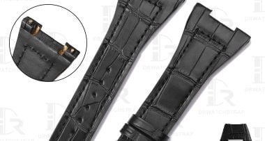 Buy Custom IWC Da Vinci vintage iw546101 Black Leather strap 32mm Replacement watch band (1)