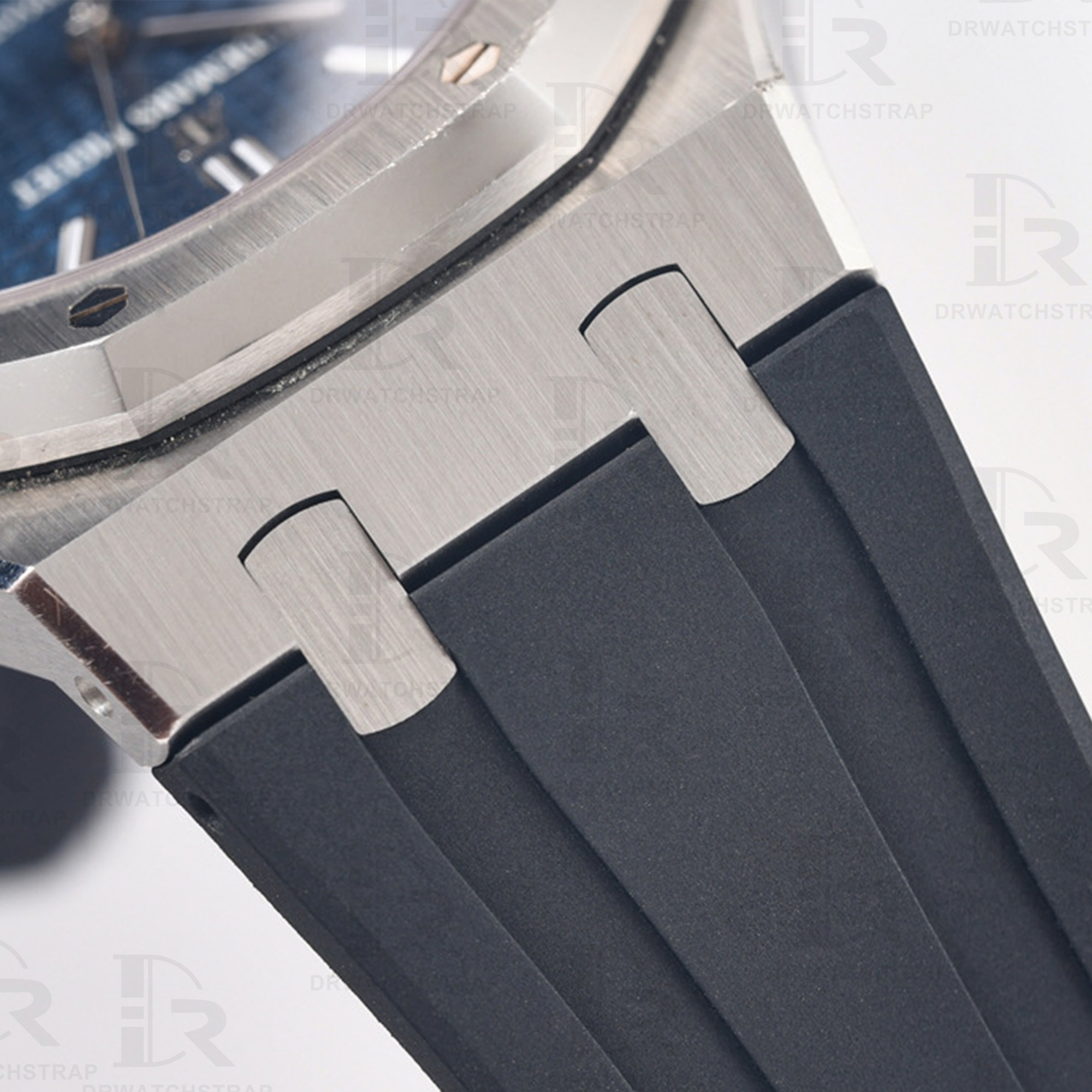Buy Replacement audemars piguet royal oak offshore ap watch rubber clad strap Black 15202 15450st 15300 15400st 15500st 26331 26320 26239 for sale price band (5)