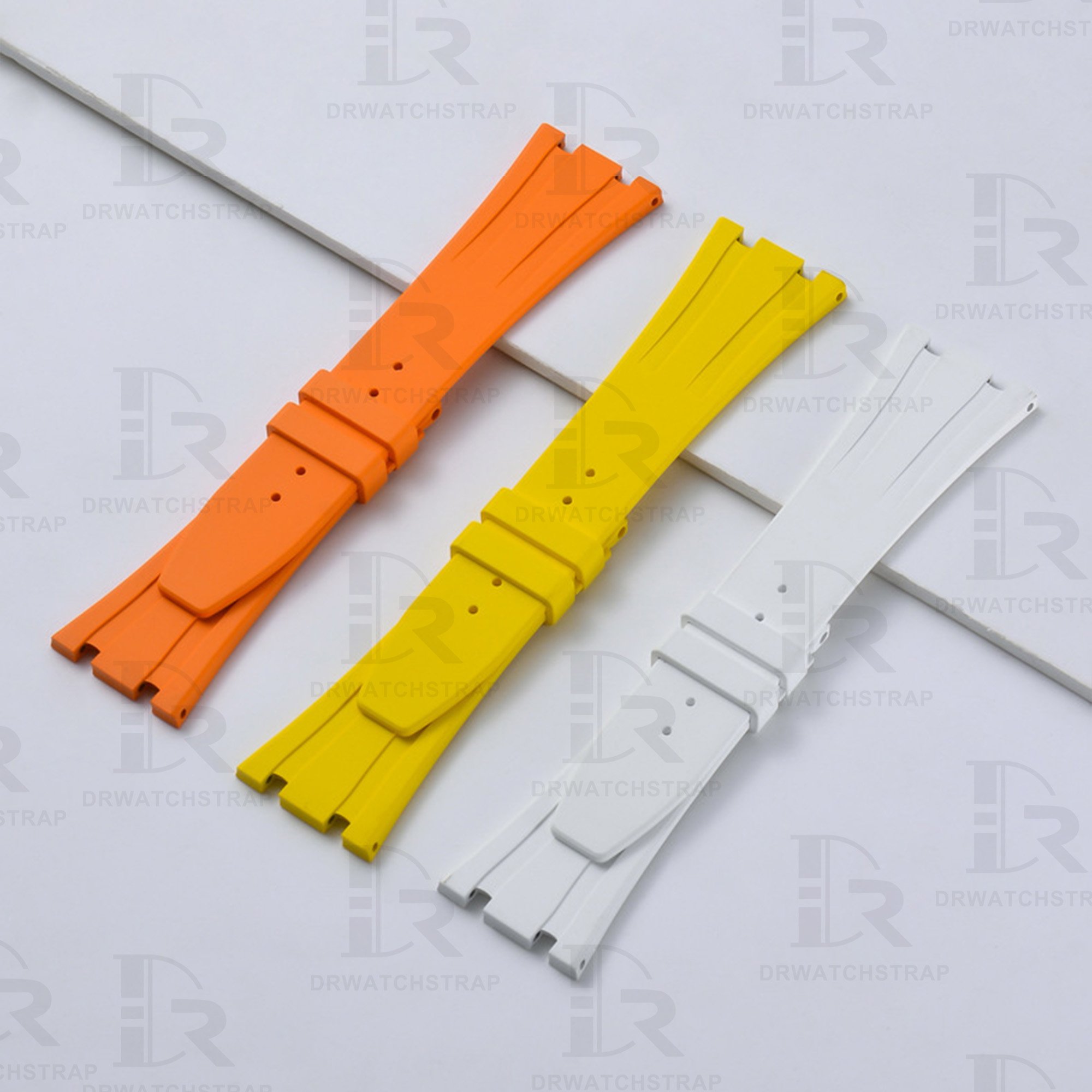 Buy Replacement audemars piguet royal oak offshore ap watch rubber clad strap Yellow 15202 15450st 15300 15400st 15500st 26331 26320 26239 for sale price band (2)