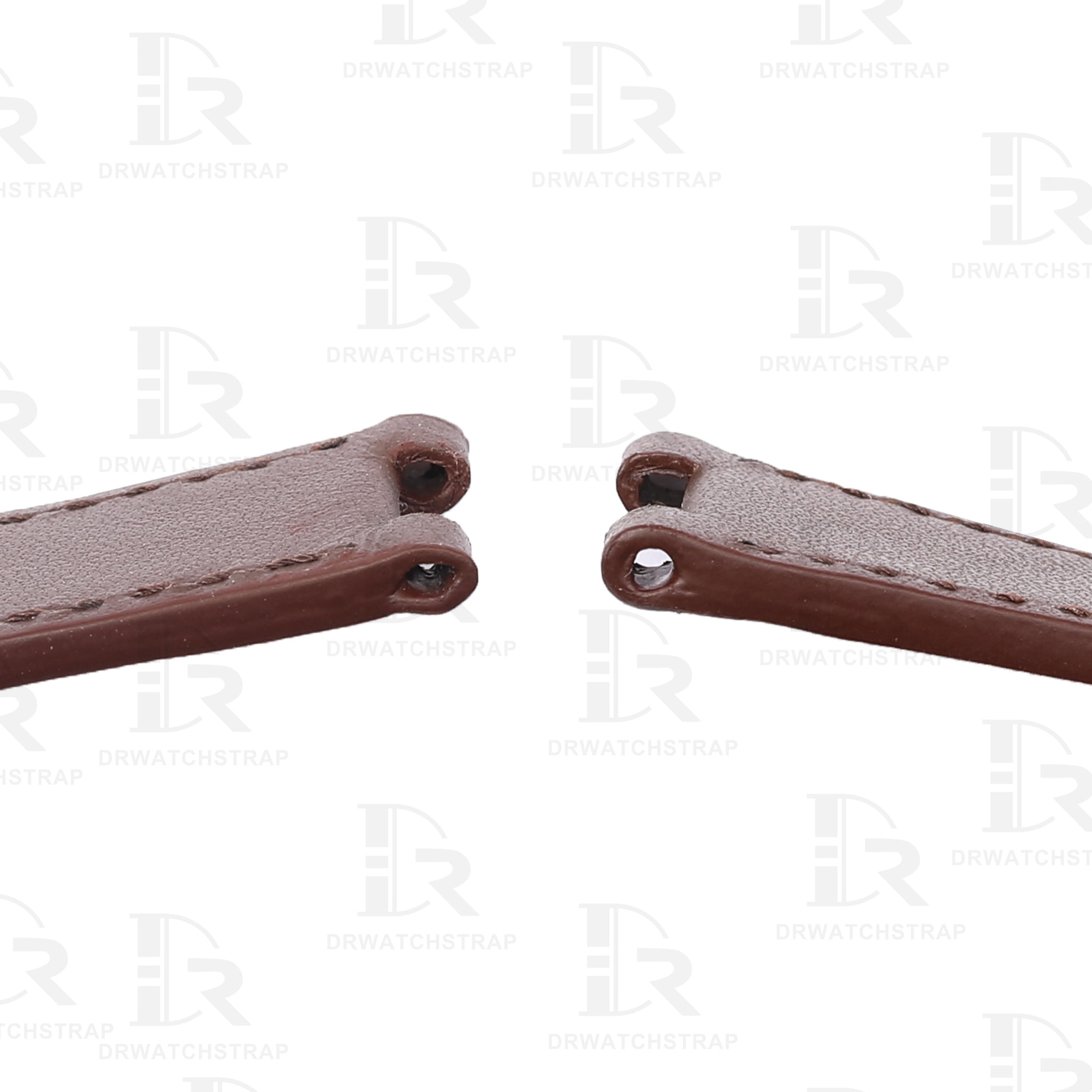 Custom Brown Calfskin leather strap Van Cleef & Arp els la Collection Moonphase 35001 ladies 18mm replacement watchbands (2)