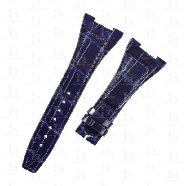 Custom Dark Blue Alligator leather watch strap Replacement for IWC vintage da vinci Custom Dark Blue Alligator leather watch strap Replacement for IWC vintage da vinci