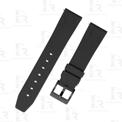 Quick release FKM rubber watch strap 18mm 19mm 20mm 21mm 22mm 23mm 24mm Black watch straps (1)