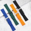 Quick release FKM rubber watch strap 18mm 19mm 20mm 21mm 22mm 23mm 24mm Dark Blue watchband (2)