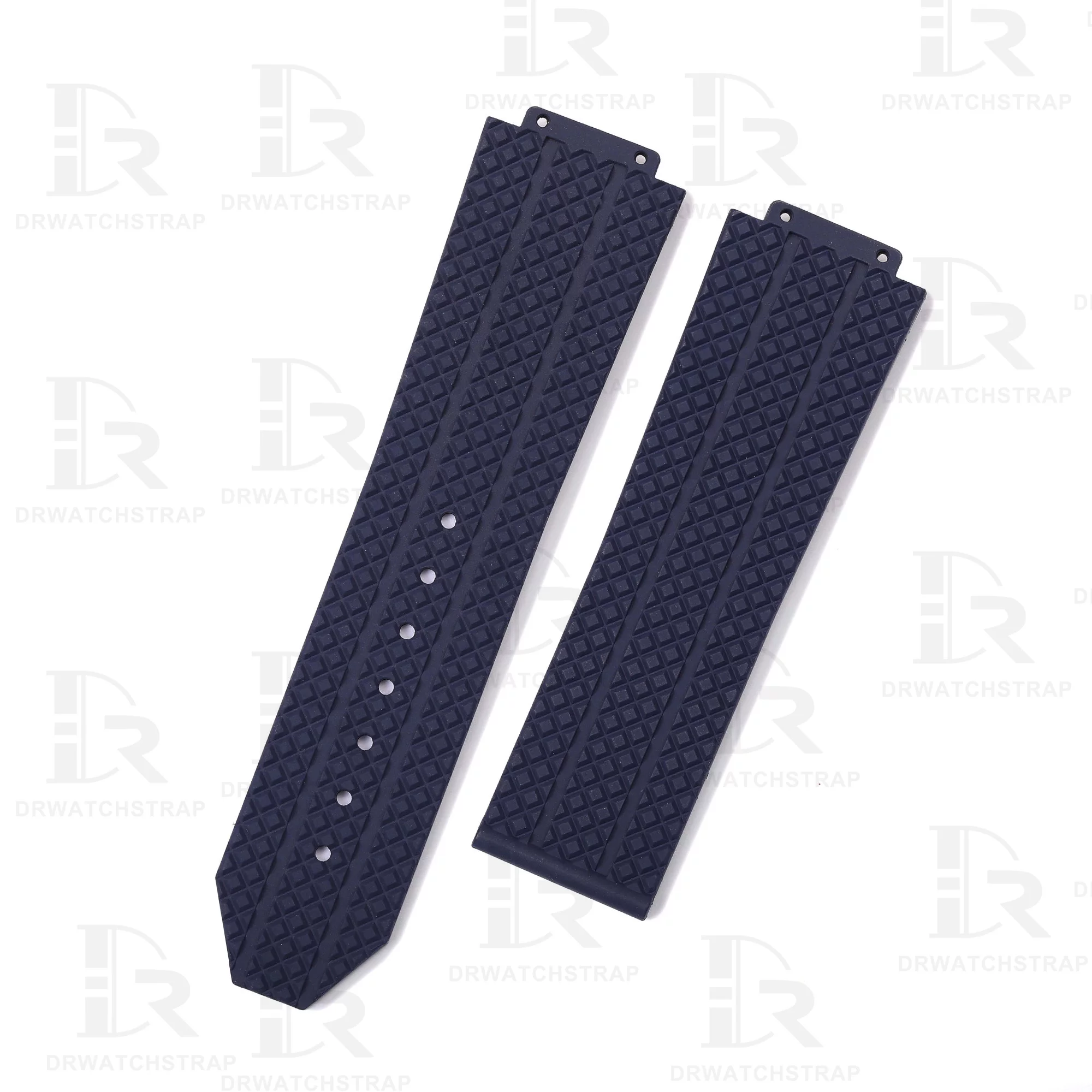 Buy replacement Hublot Geneve Big Bang classic fusion watch band 12 25 80 Blue rubber strap watch band for sale