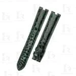 Custom genuine alligator High gloss Dark Green leather watch strap replcament for Cartier Roadster watch