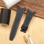 Buy Custom Corum Admirals Cup Black canvas velcro watch band for sale replacement watchstraps (1)