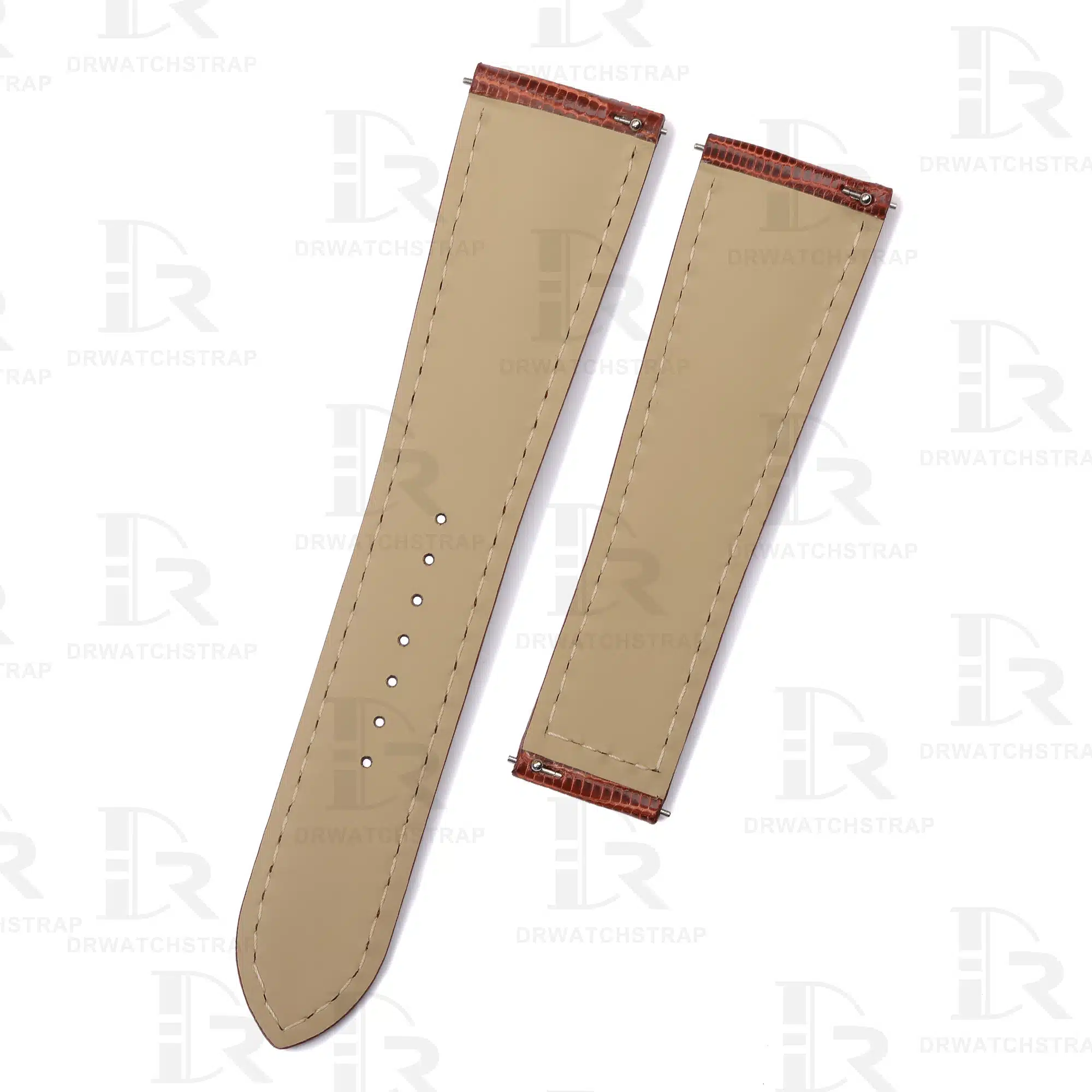 Replacement Cartier tank Lizard leather Brown strap 16mm 17.5mm 18mm 20mm 23mm watch band (2)