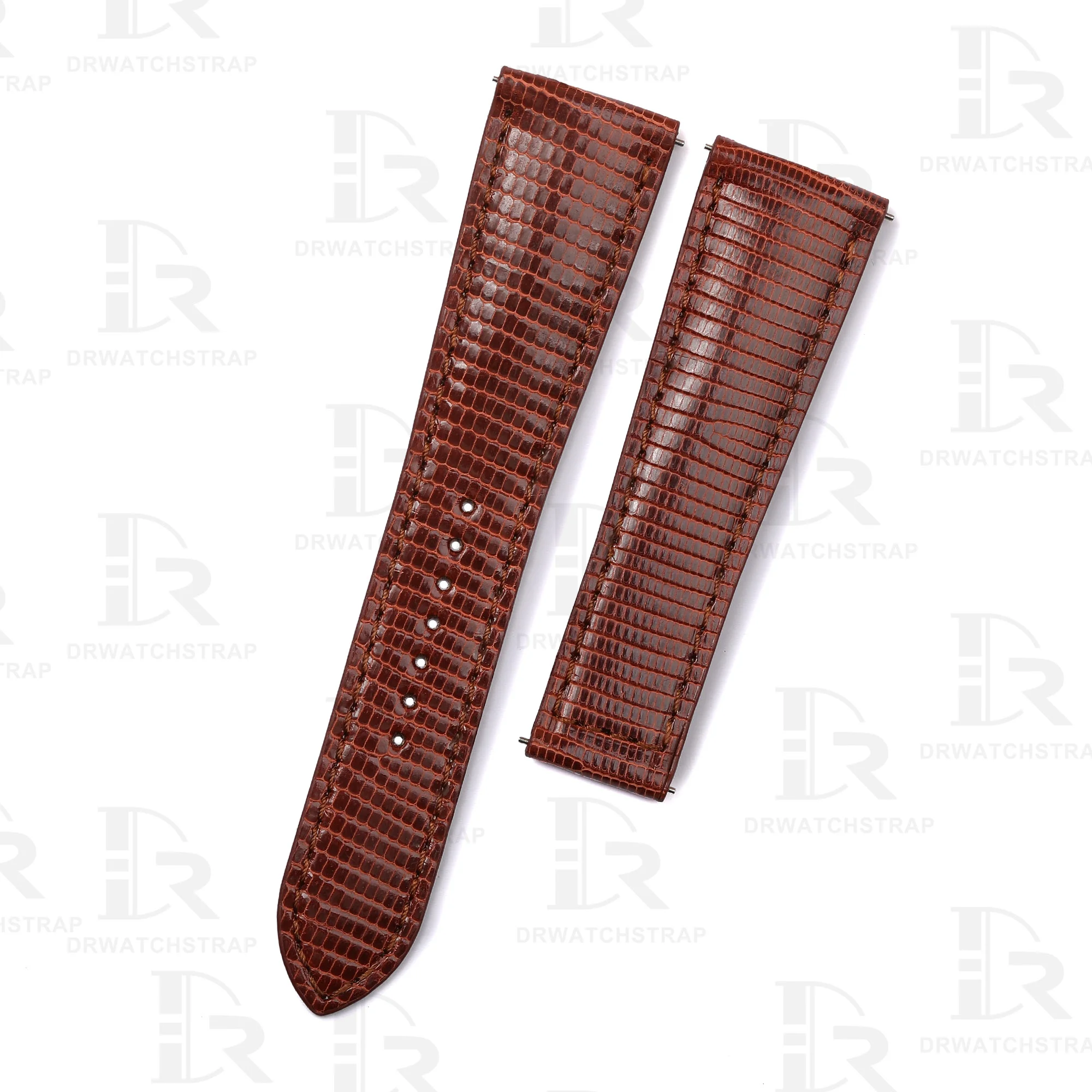 Replacement Cartier tank Lizard leather Brown strap 16mm 17.5mm 18mm 20mm 23mm watchband (1)