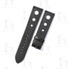 Buy Custom Black American Alligator Leather watch strap for Chopard Mille Miglia with 3 holes 19mm 20mm 23mm Handmade watchbands for sale (2)