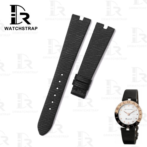 Buy Custom Bvlgari B zero1 leather watch straps Black calfskin leather handcrafted watchband for sale (1)