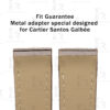Buy Custom Cartier santos galbée xl straps handmade Grey Epsom Calfskin leather watch bands (1)