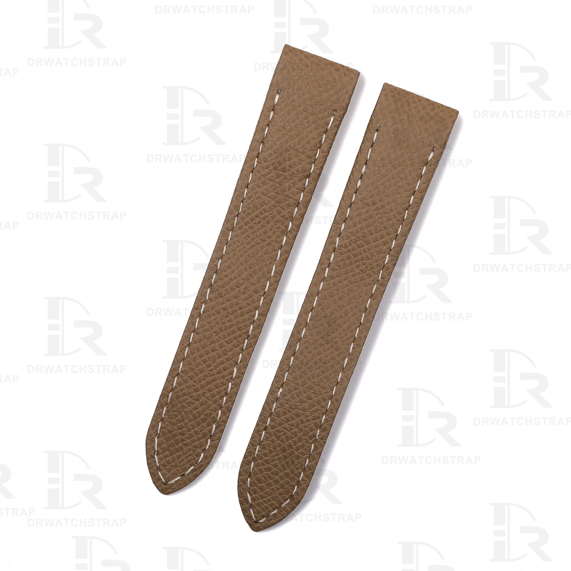 Buy Custom Cartier santos galbée xl straps handmade Grey Epsom Calfskin leather watch bands (3)